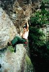 Kerry on Tube Rock at Joyama