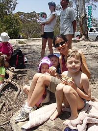 Louise, Ute, Lauren at the Dune