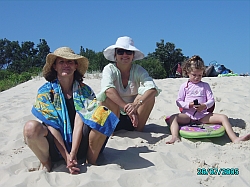 Louise, Ute, Lauren at the Dune